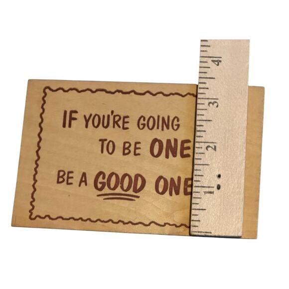 Vtg Wooden Postcard Be A Good One Unposted 3 Cent Dixie Novelty North Carolina - Picture 4 of 4